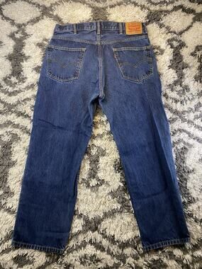 Levi's Men's Blue Denim Jeans Relaxed Fit Mid Rise Medium Wash 5-Pocket